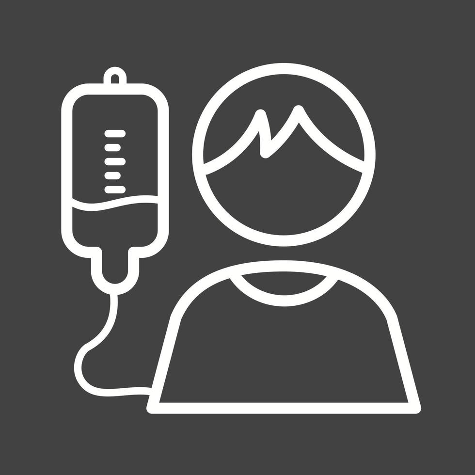 Getting Drip Line Inverted Icon vector
