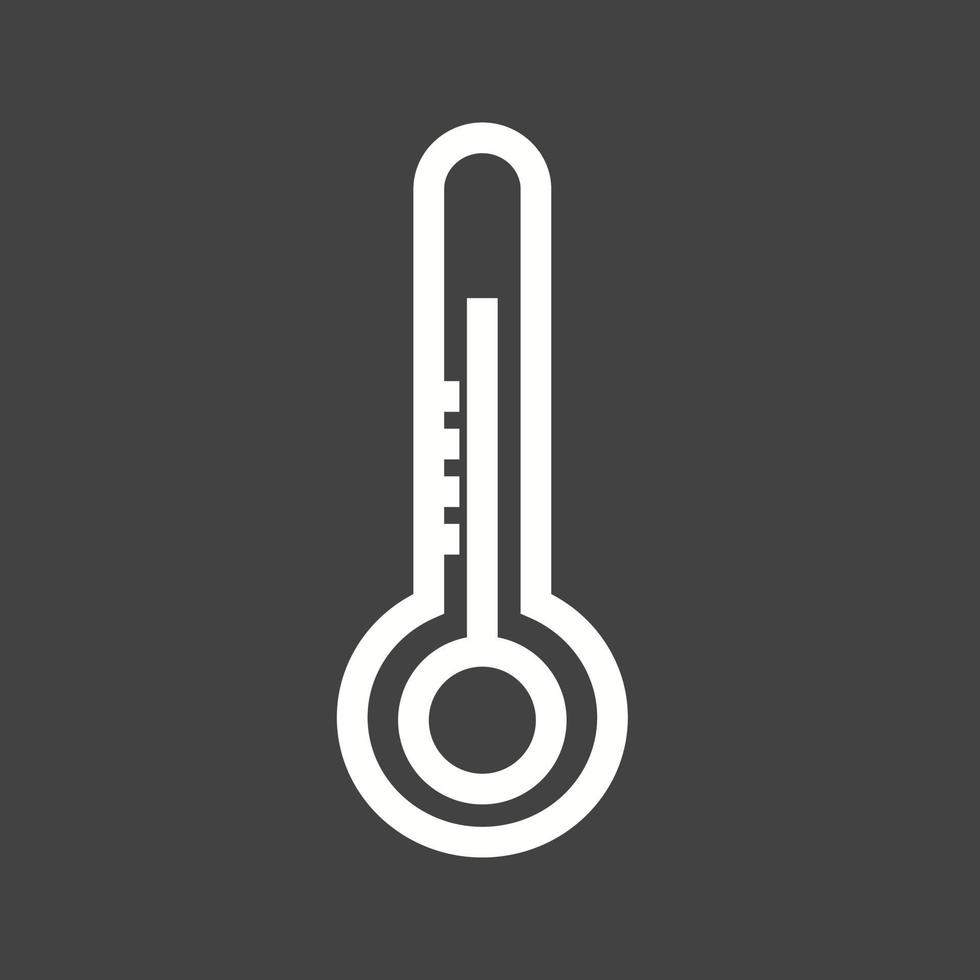 Temperature Check Line Inverted Icon vector
