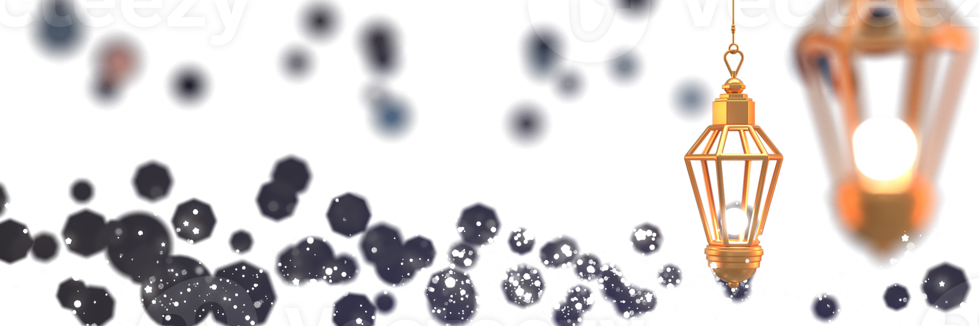 Ramadan Kareem Greeting elements background Islamic with decorative. png