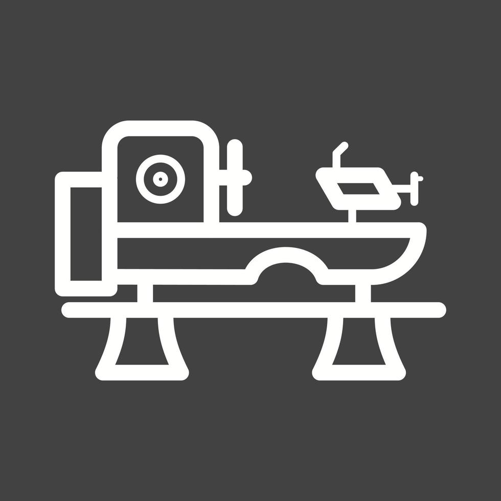 Machine Line Inverted Icon vector