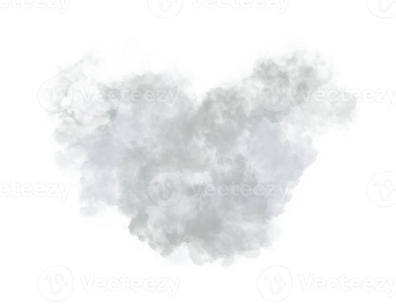 realistische rauchform isoliert auf klarem hintergrund png