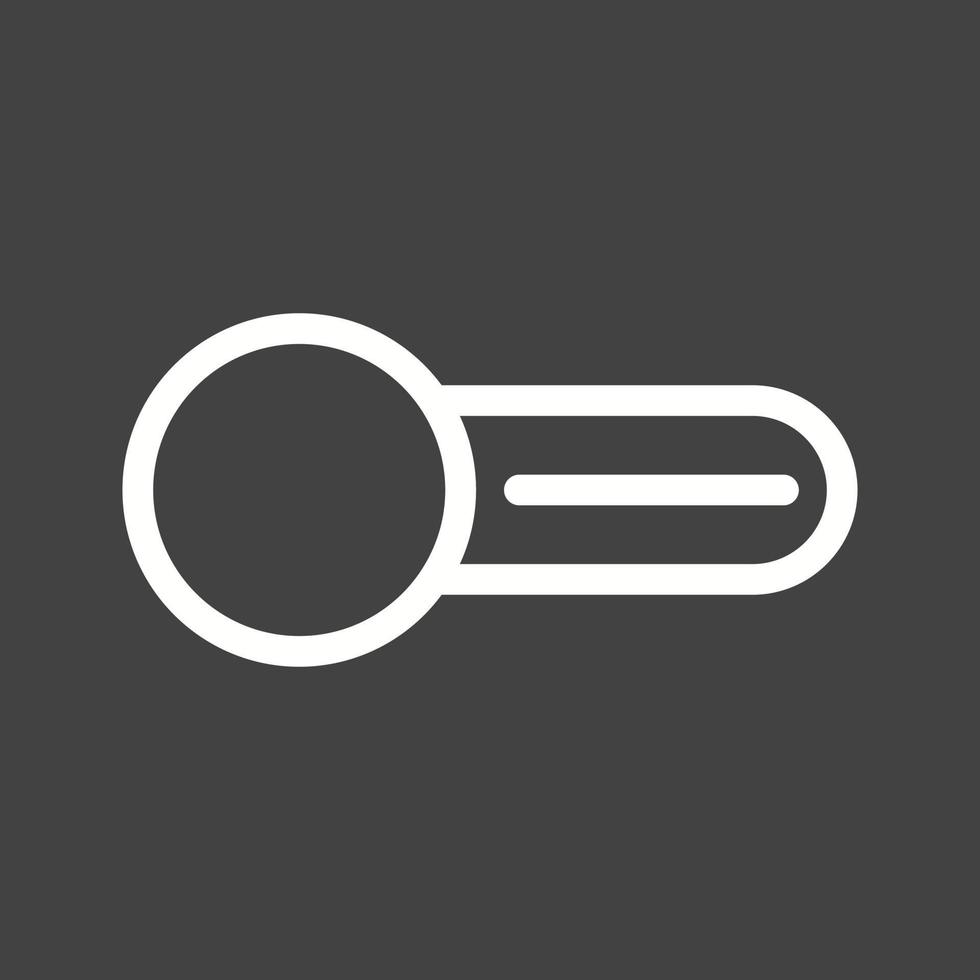 Switch Off Line Inverted Icon vector