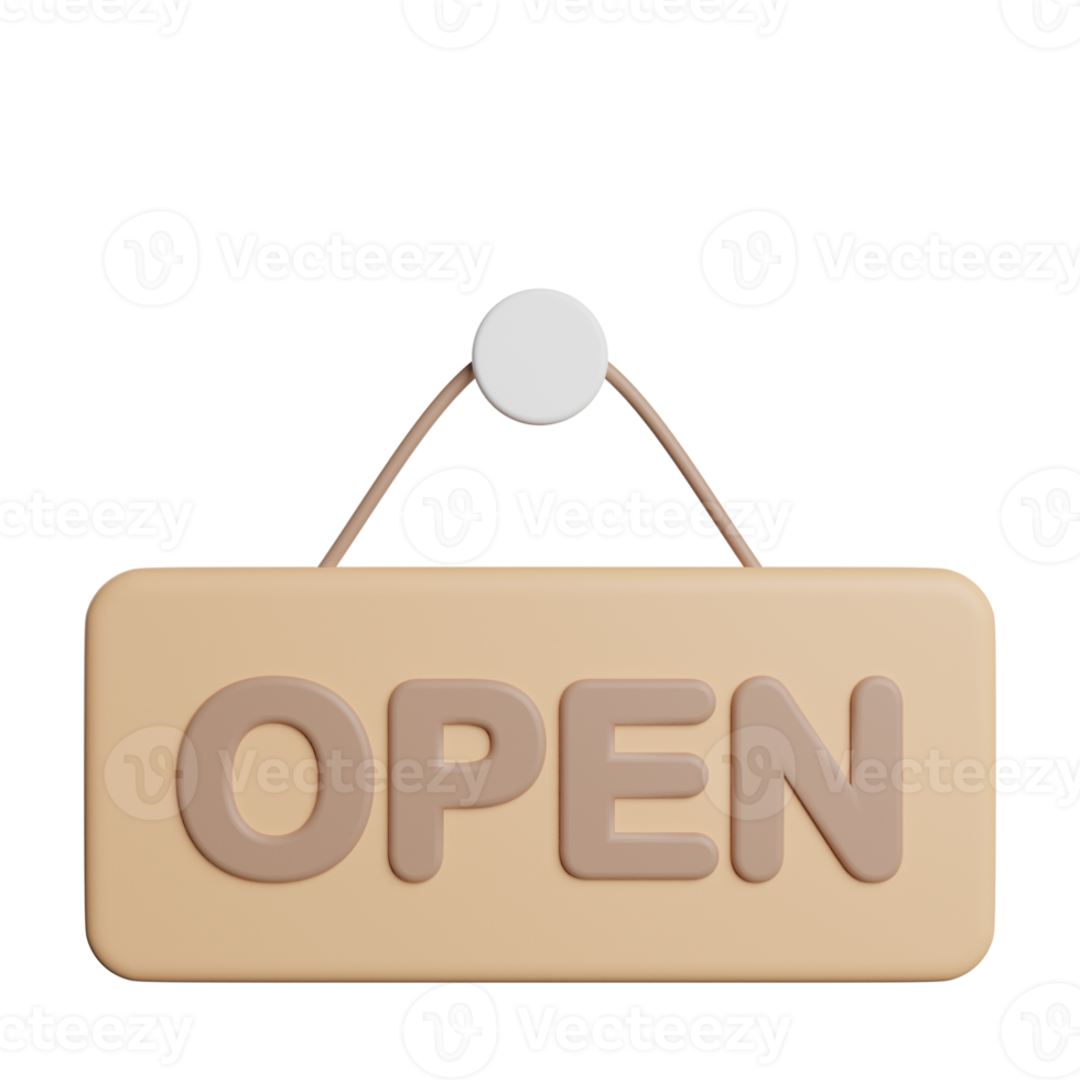 Open Store Sign png