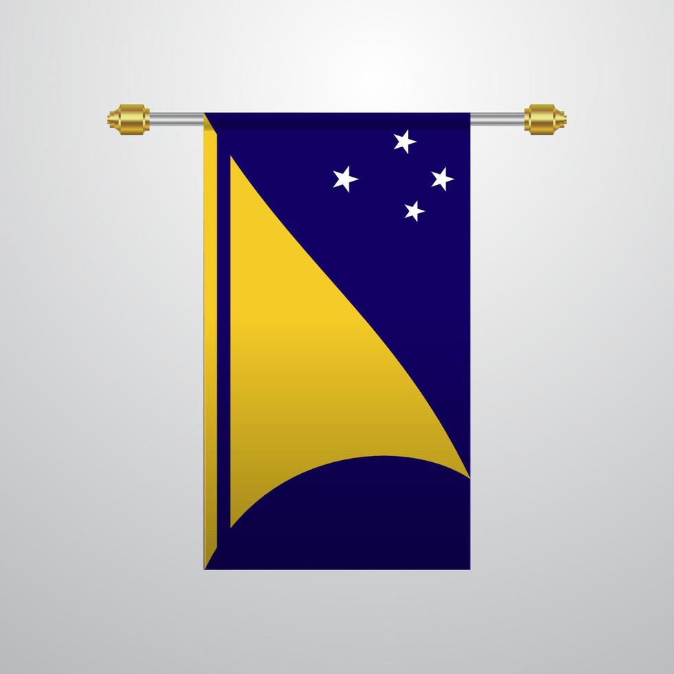 Tokelau hanging Flag vector