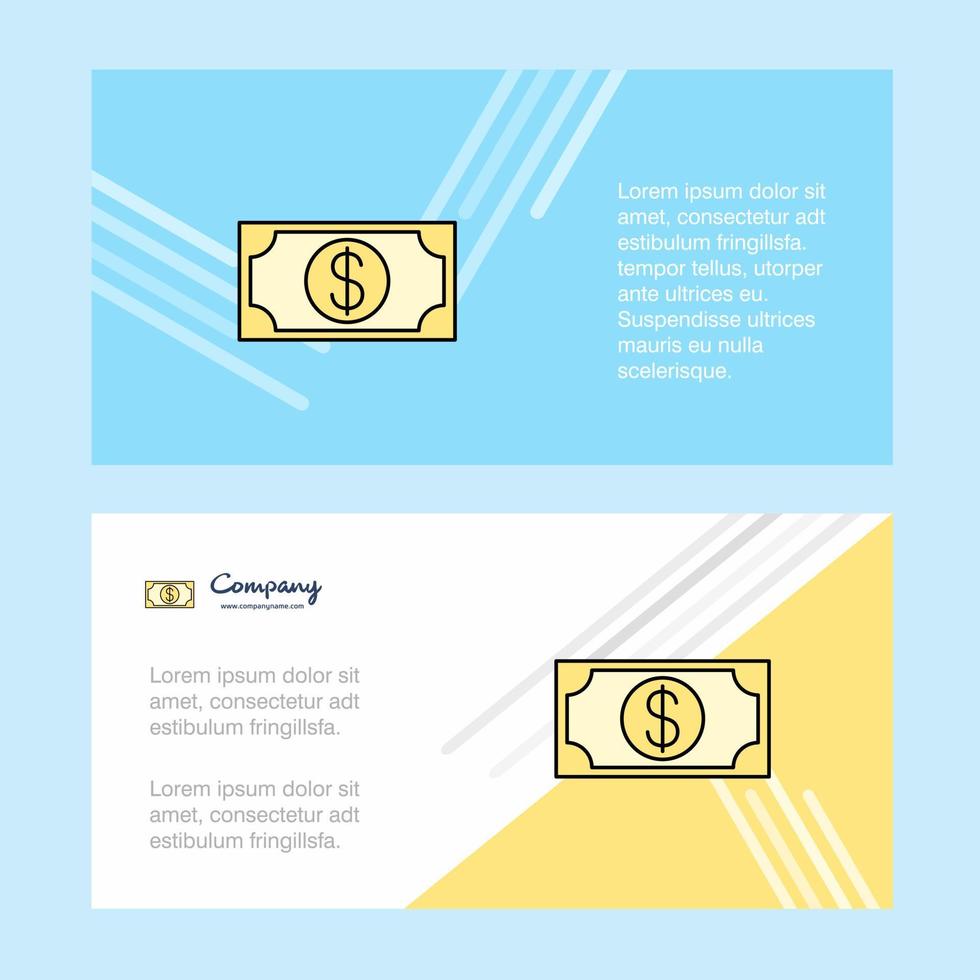 Dollar abstract corporate business banner template horizontal advertising business banner vector