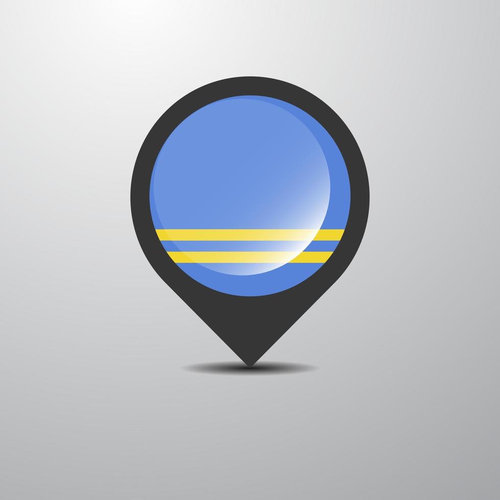 Aruba Map Pin vector