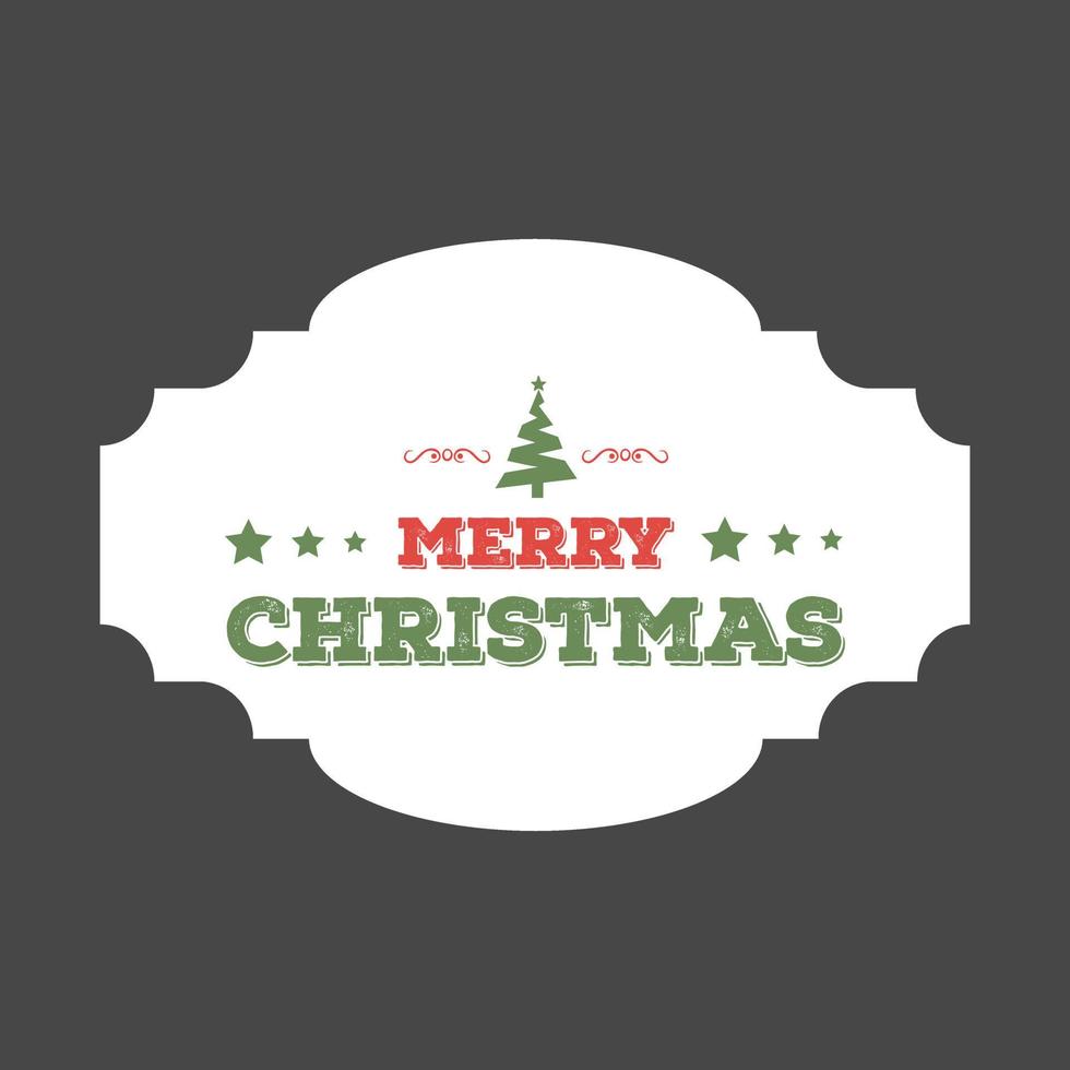 Christmas greetings card design with grey background vector