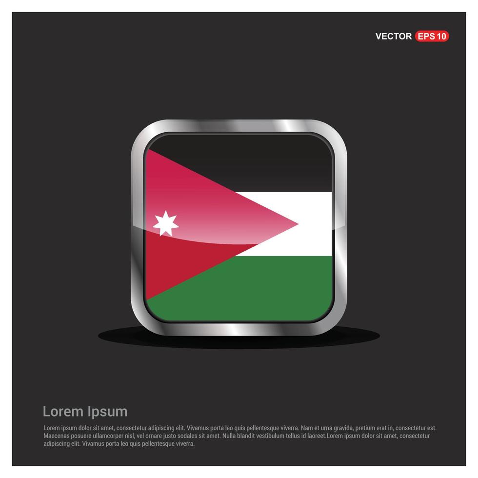 Jordan flag design vector