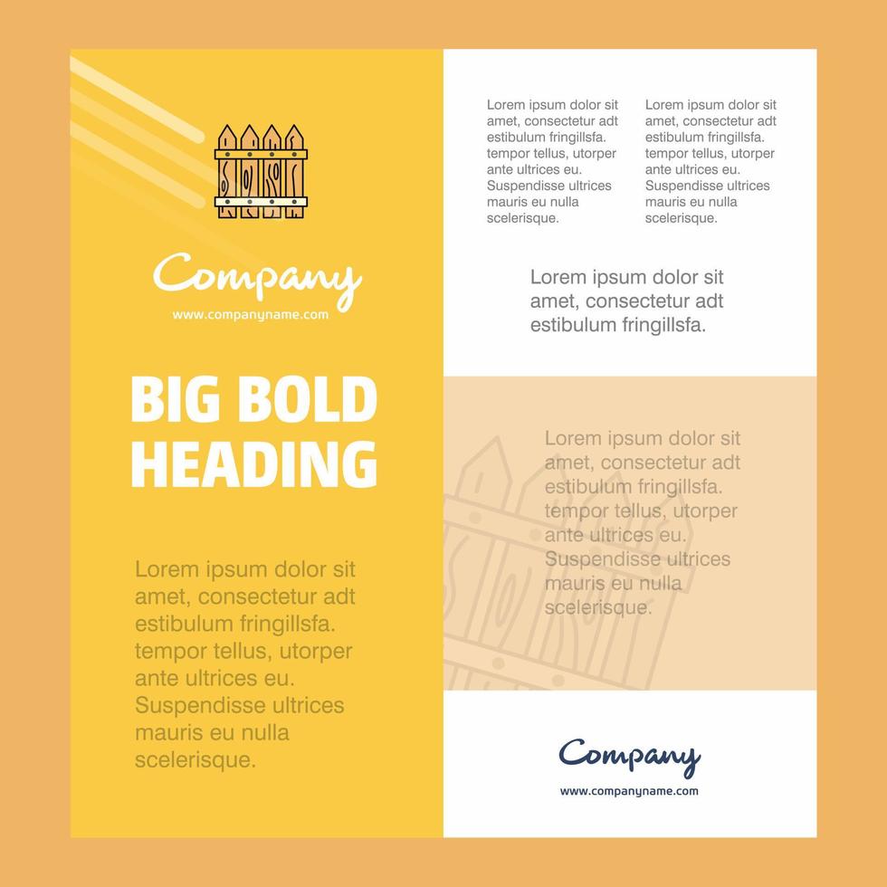 Boundary Business Company Poster Template with place for text and images vector background