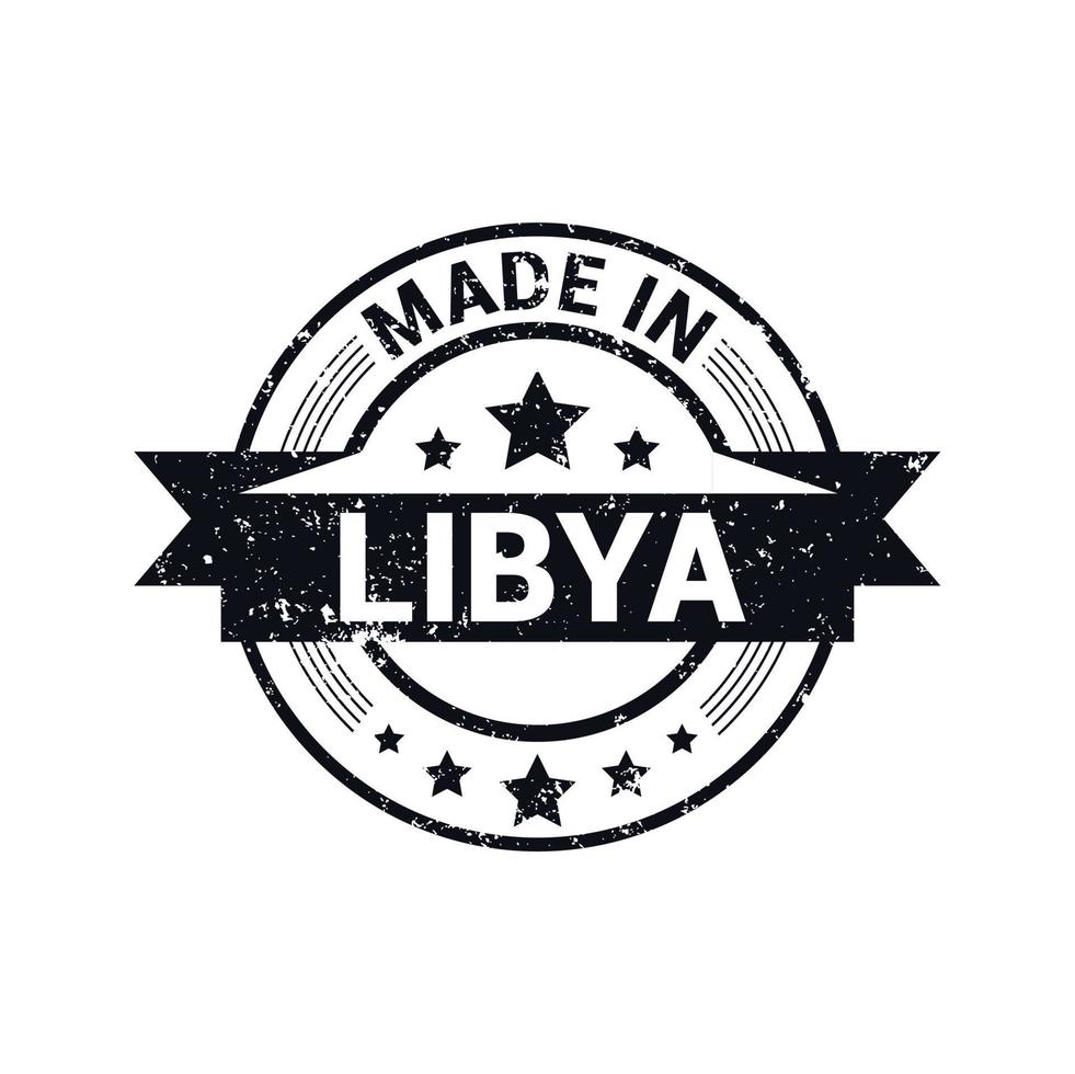Libiya stamp design vector