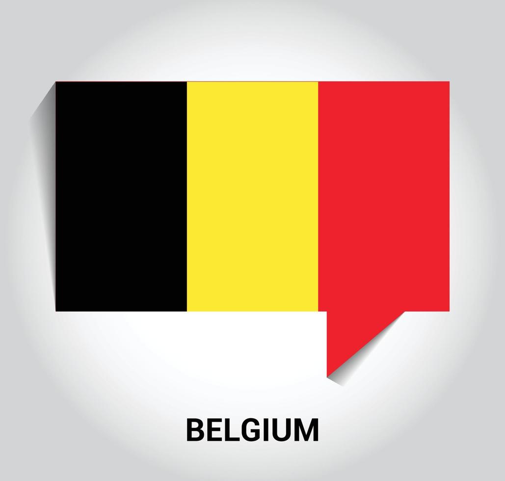 Belgium flag design vector