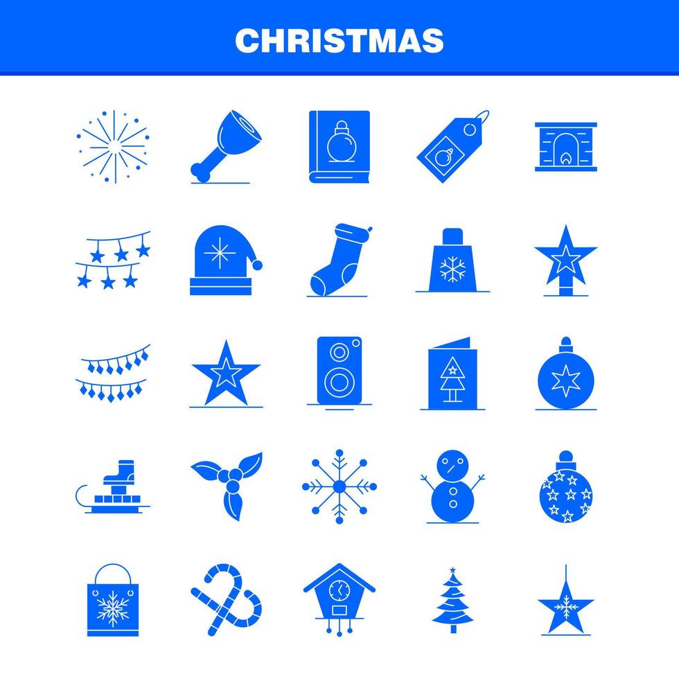 icono de glifo sólido de navidad para impresión web y kit de uxui móvil como carruaje navidad claus santa candy piruleta de navidad paquete de pictogramas dulces vector