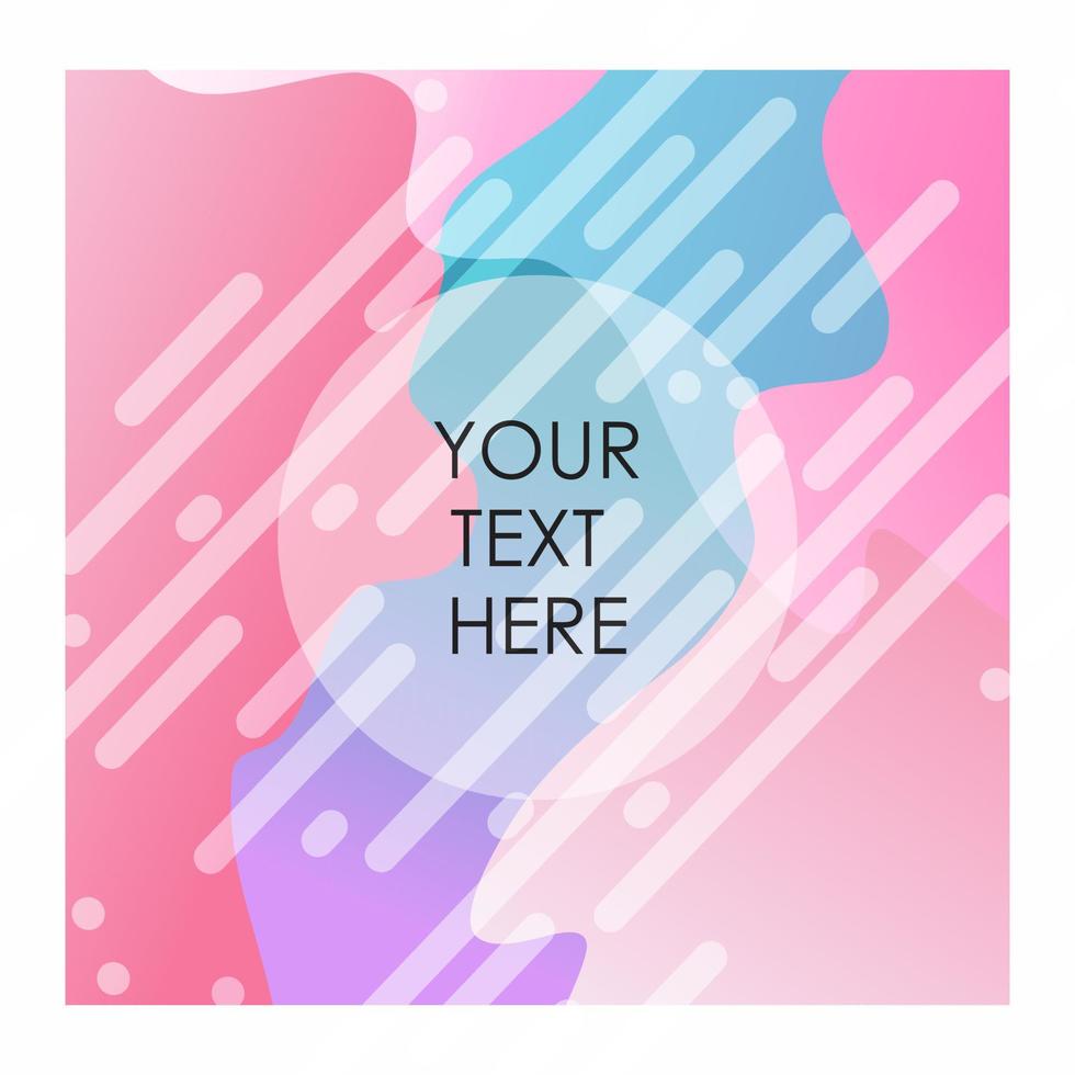 Colorful background with typography vector