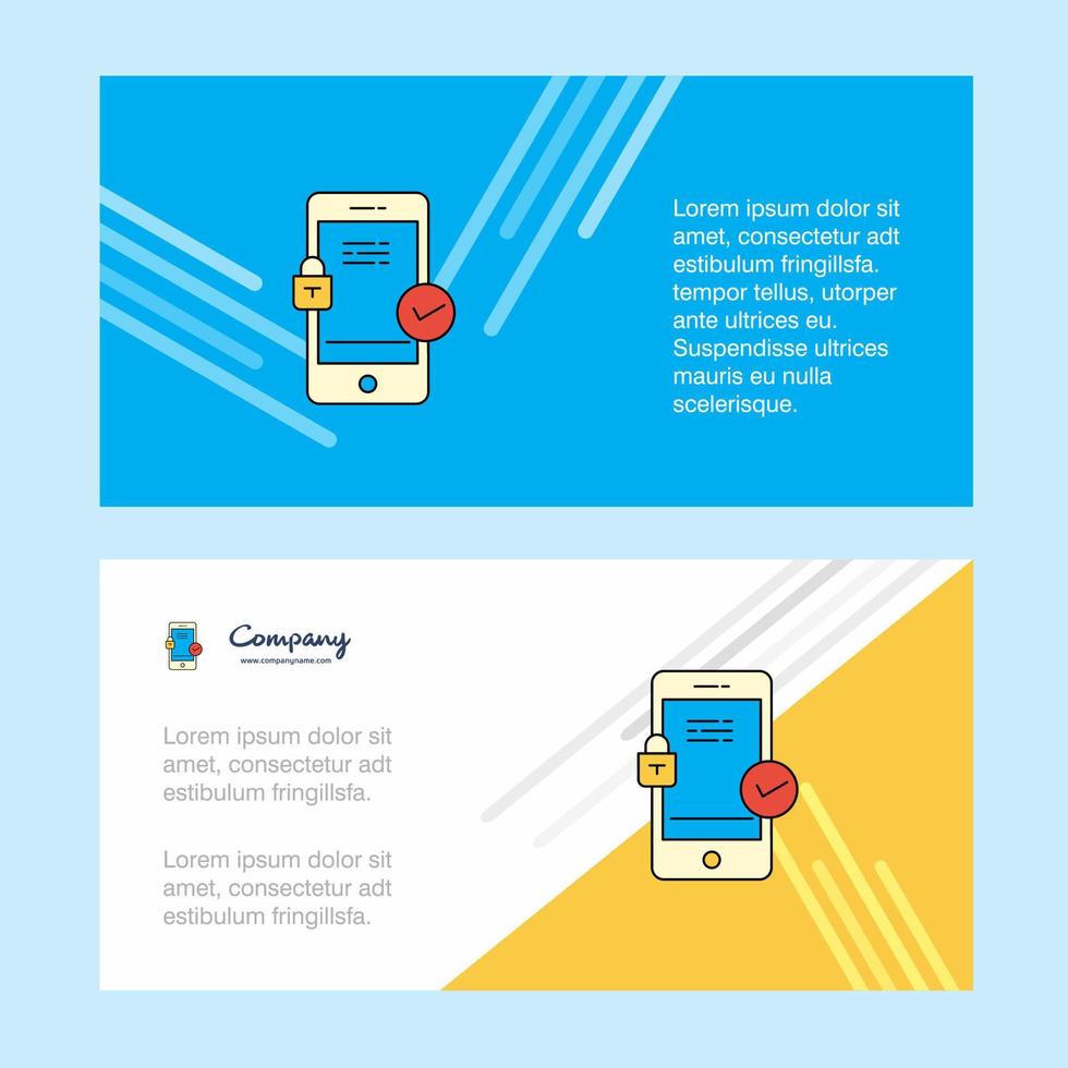 Smartphone abstract corporate business banner template horizontal advertising business banner vector