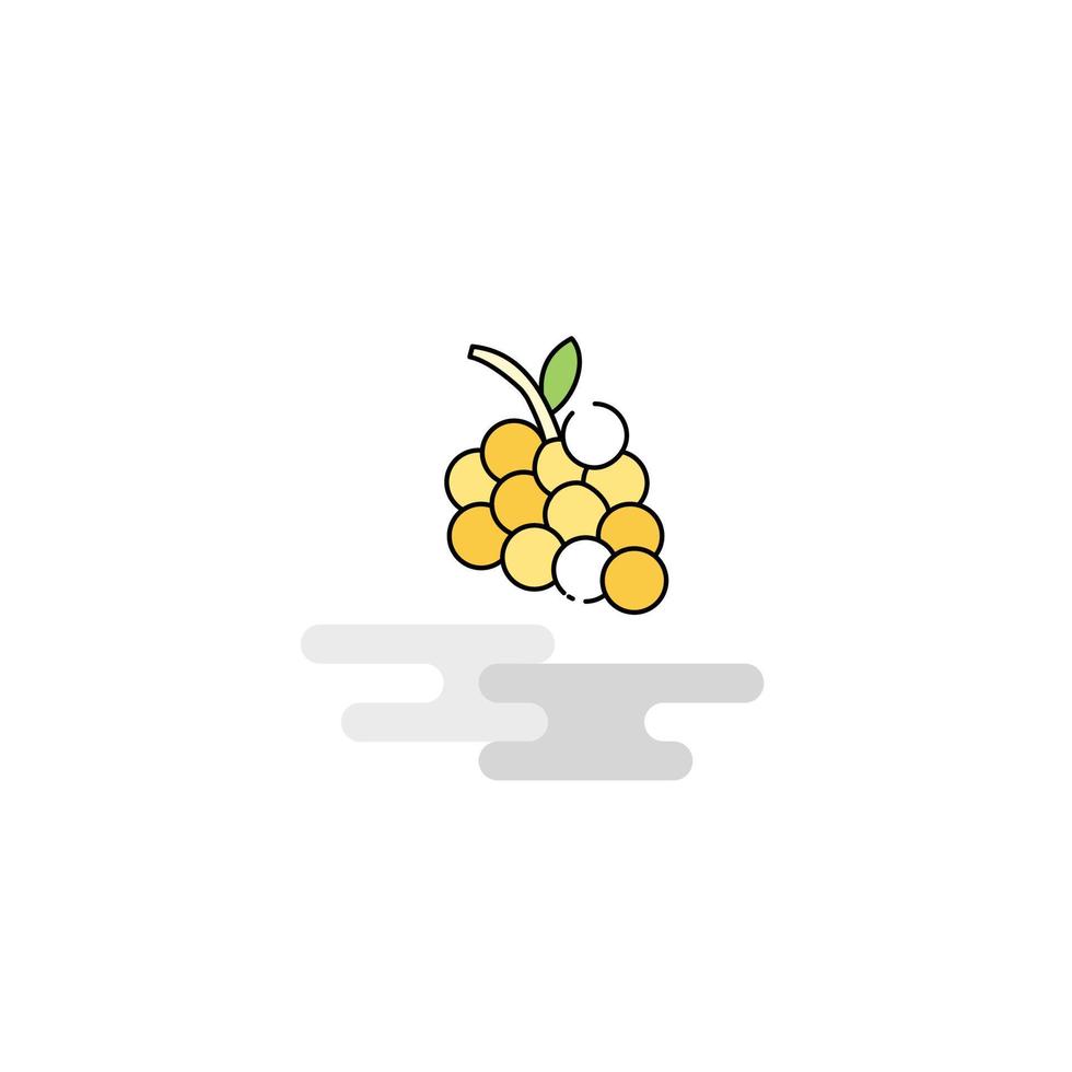 vector de icono de uvas planas