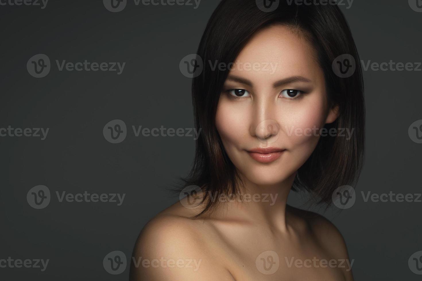 Portrait of young and beautiful asian woman photo