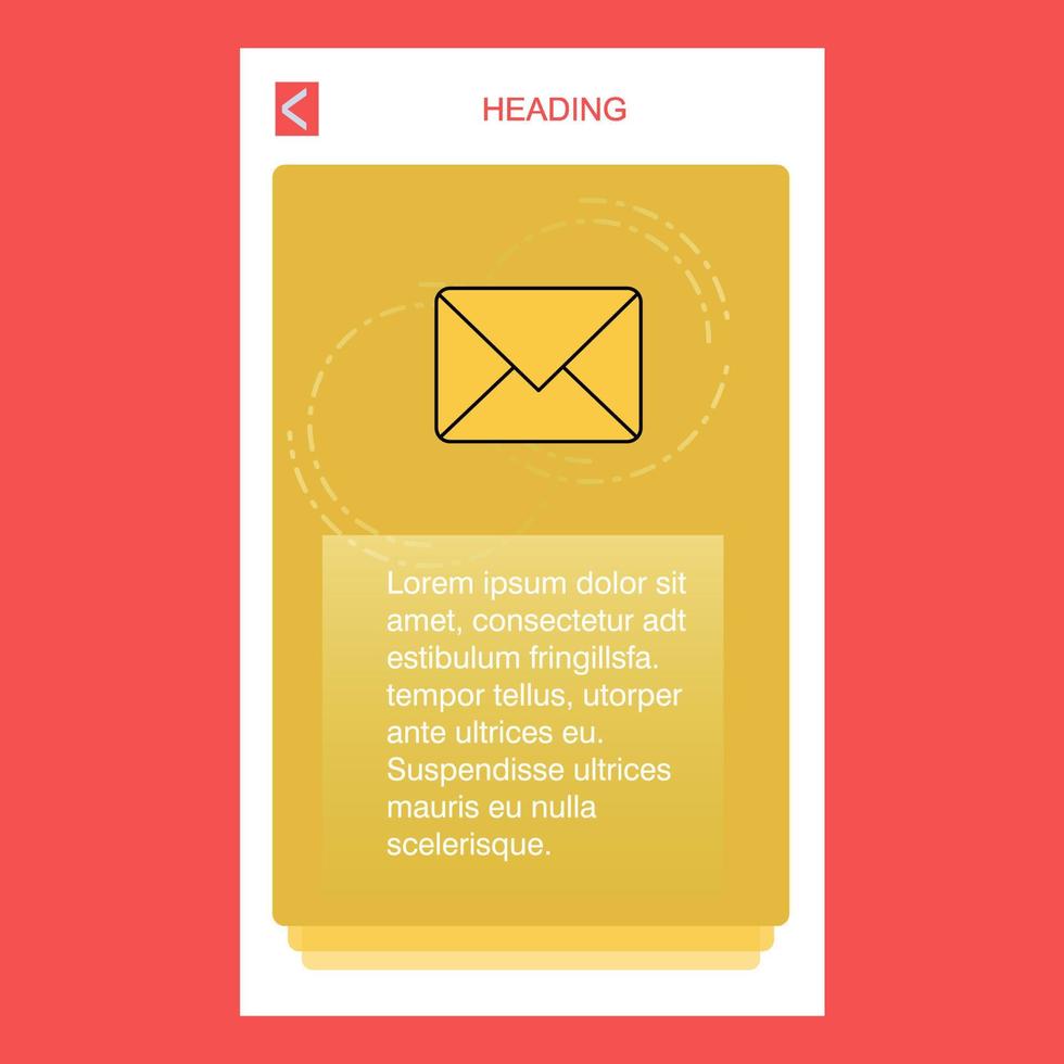 Message mobile vertical banner design design Vector