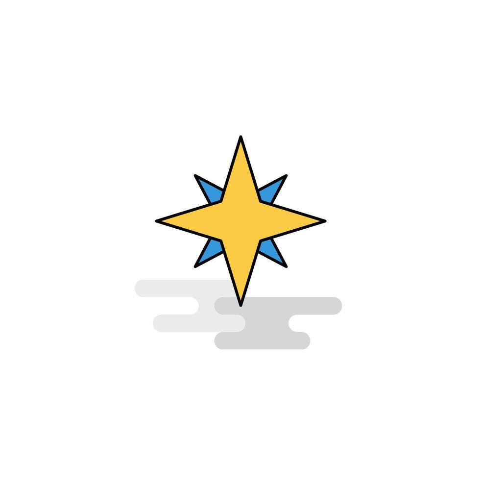 Flat Star Icon Vector