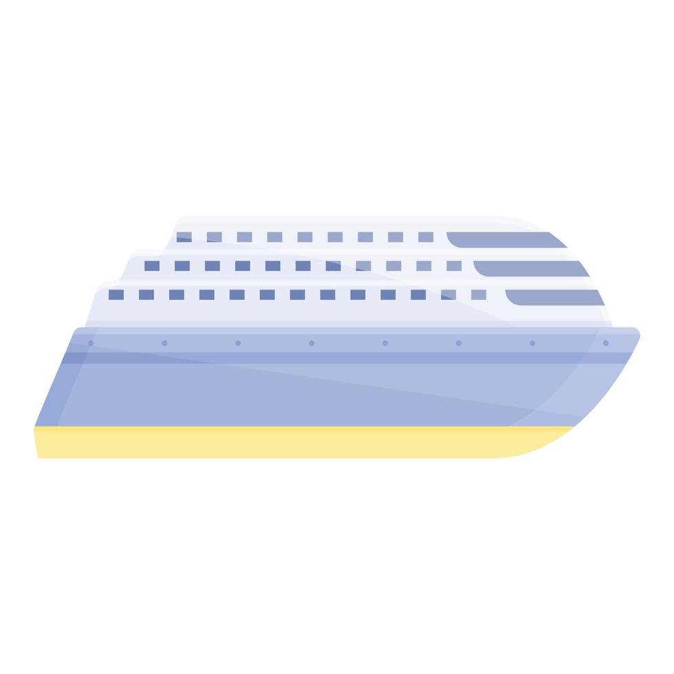 Ferry icon, cartoon style vector