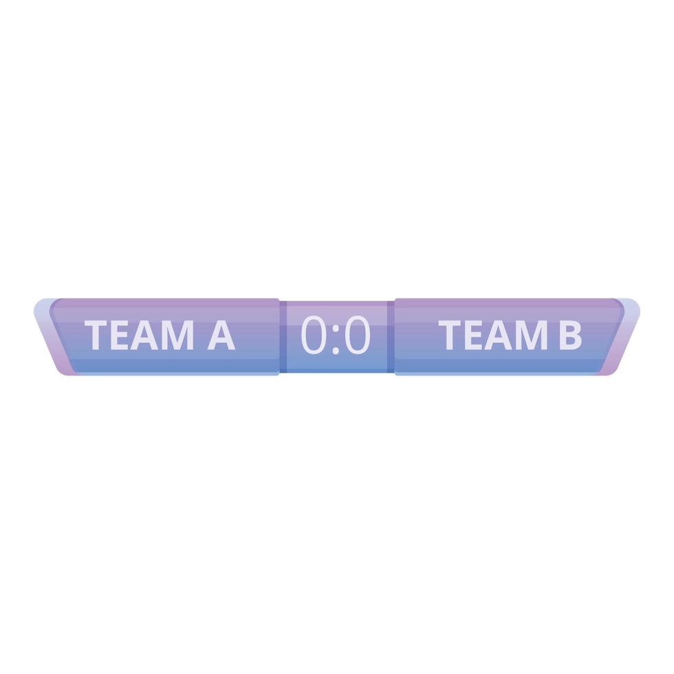 Sport scoreboard icon, cartoon style vector