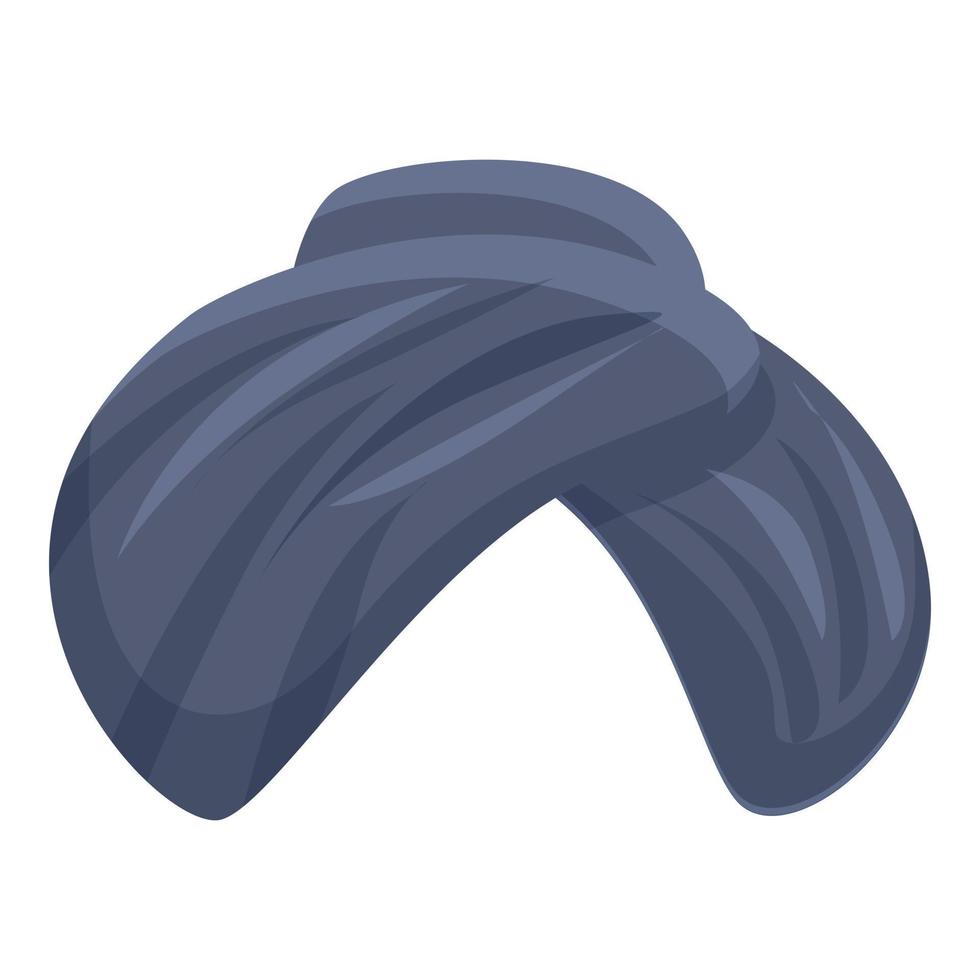 Indian turban icon cartoon vector. Arab hat vector