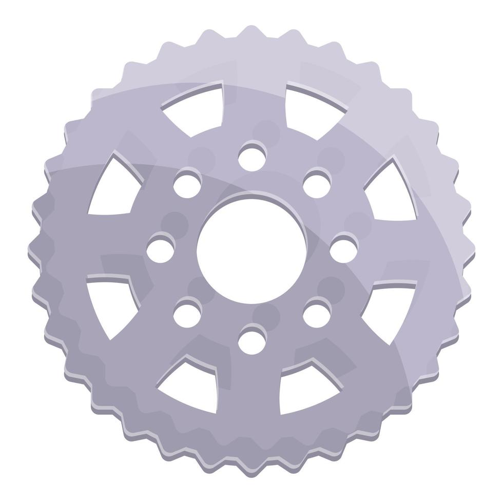 Bike gear wheel icon cartoon vector. Helmet part vector