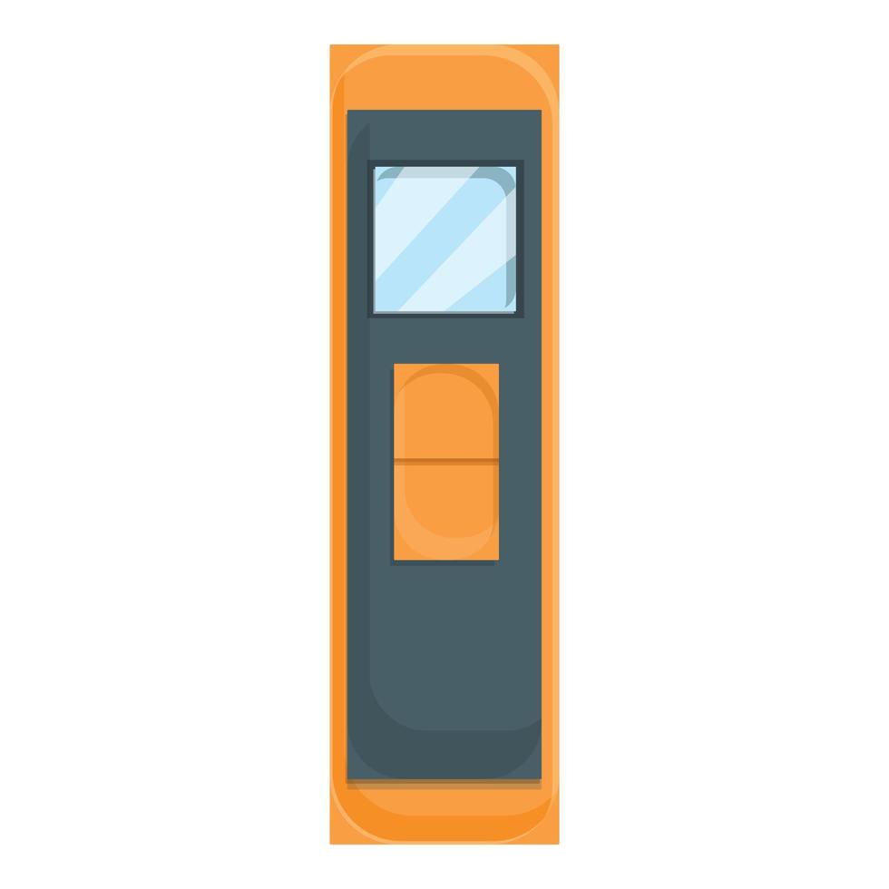 Level digital thermometer icon, cartoon style vector