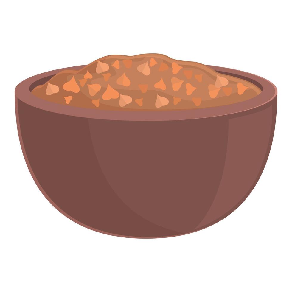 vector de dibujos animados de iconos de alimentos orgánicos. cereal crudo