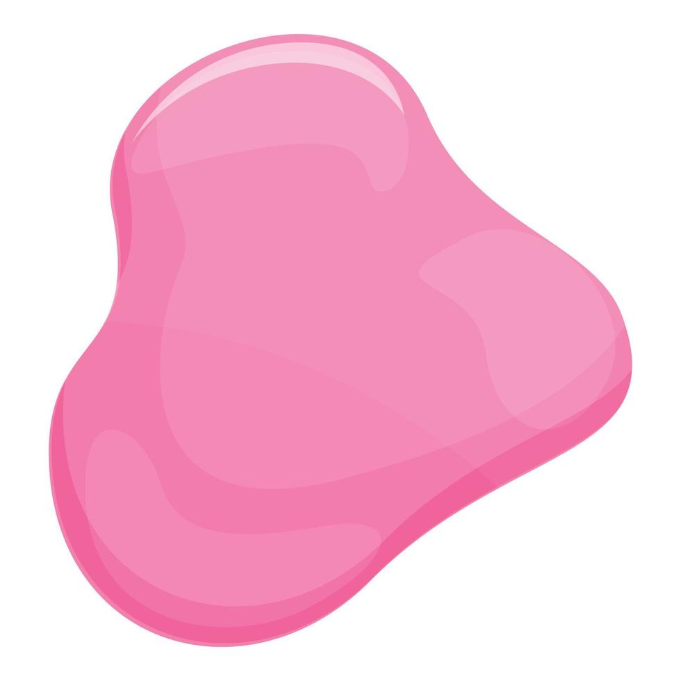 Manicure pink paint icon, cartoon style vector