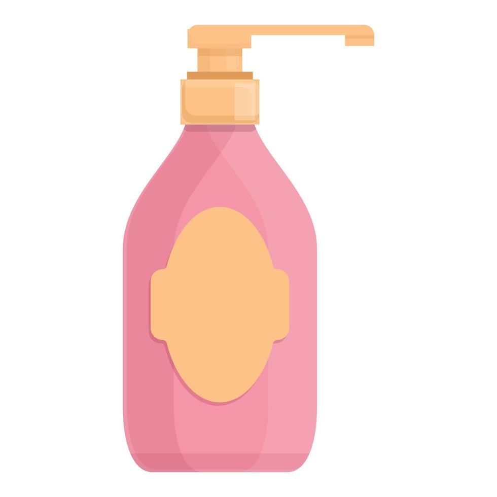 Korean liquid soap icon, cartoon style vector