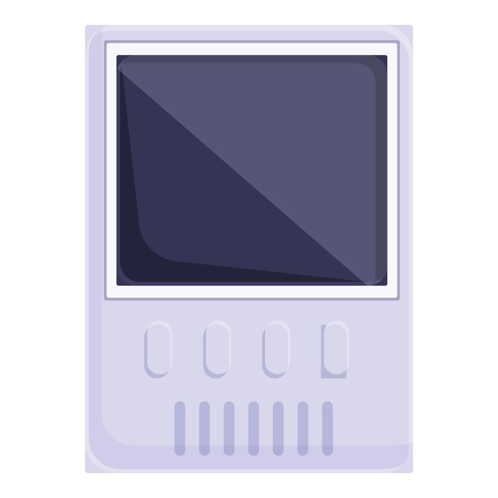 Intercom equipment icon cartoon vector. Video system vector