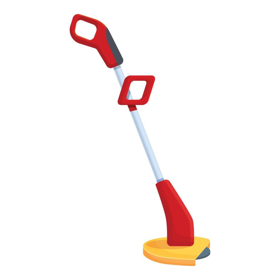 Small trimmer icon cartoon vector. Grass mower vector
