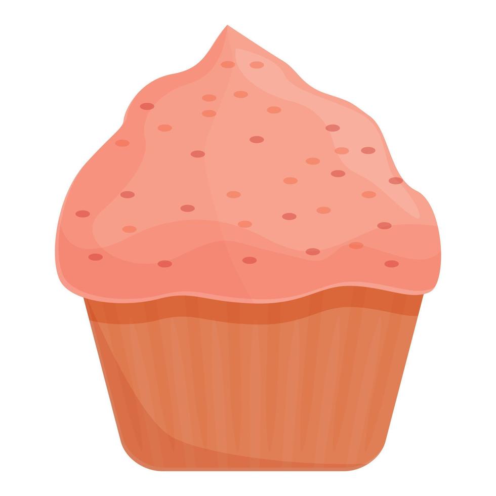 Candy muffin icon, cartoon and flat style vector