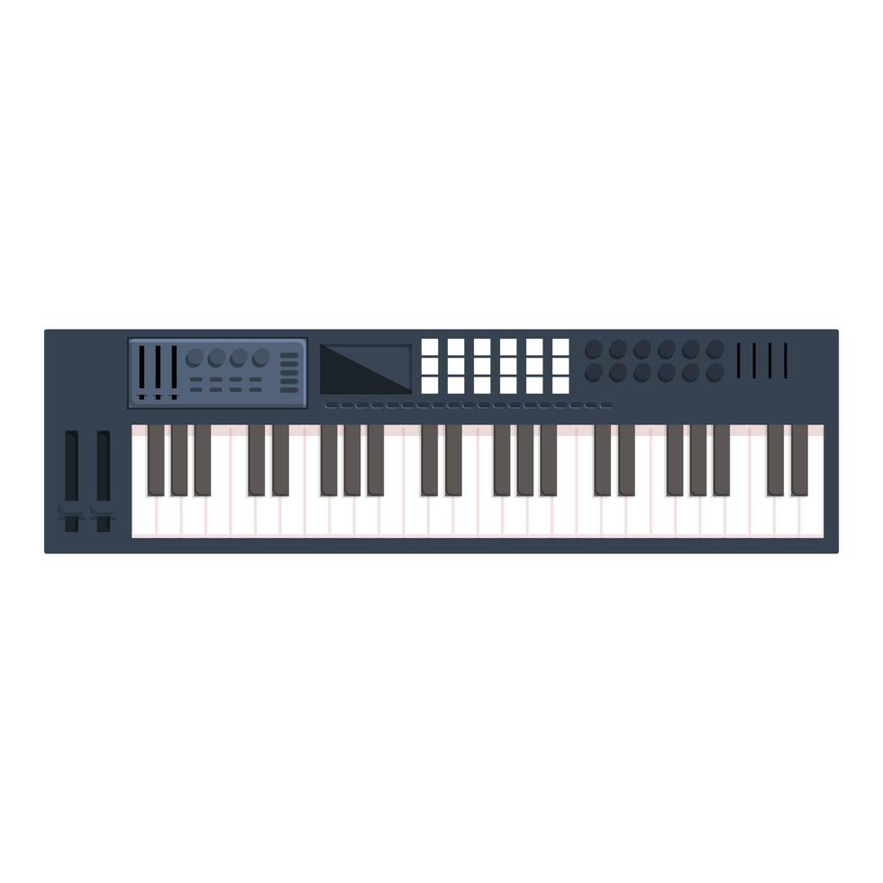 Midi synthesizer icon cartoon vector. Dj music vector