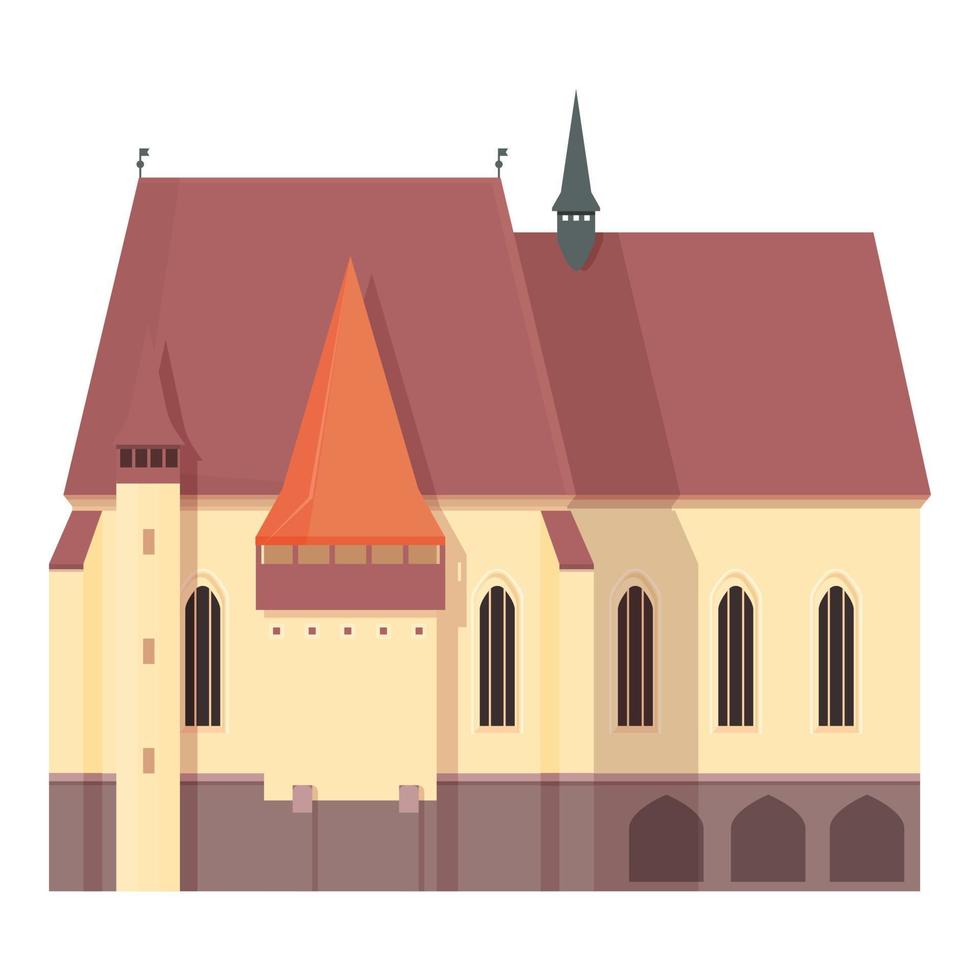 Romanian mountain house icon cartoon vector. Romania day vector