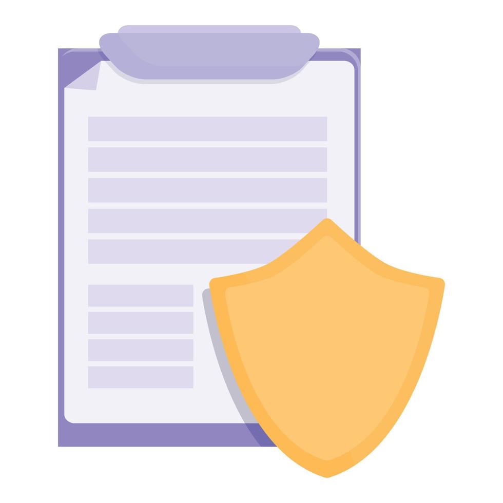 Privacy policy icon cartoon vector. Data secure vector