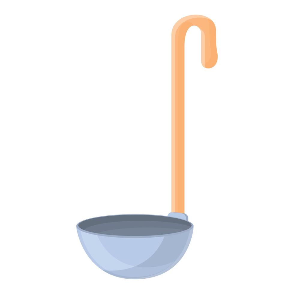 Ladle icon, cartoon style vector