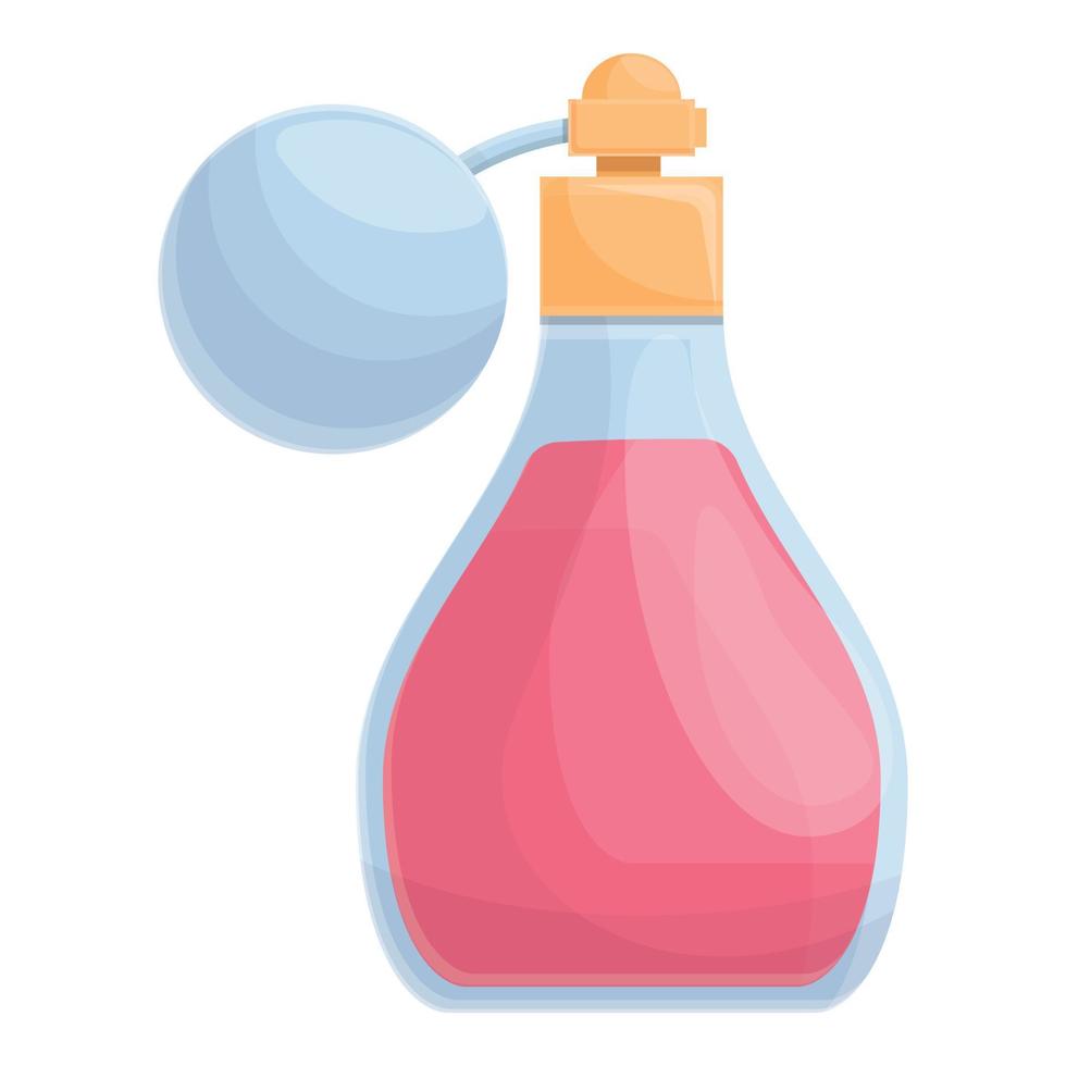 icono de perfume floral coreano, estilo de dibujos animados vector