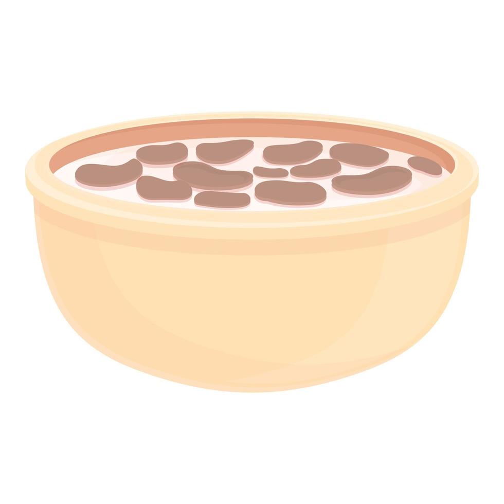 vector de dibujos animados de icono de desayuno de maíz. tazón de cereal