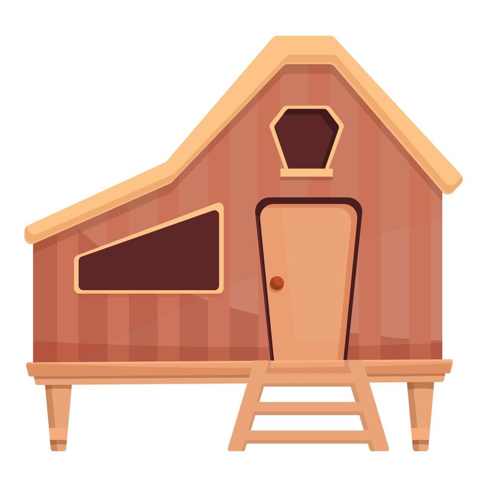 Thailand bungalow icon cartoon vector. Beach house vector