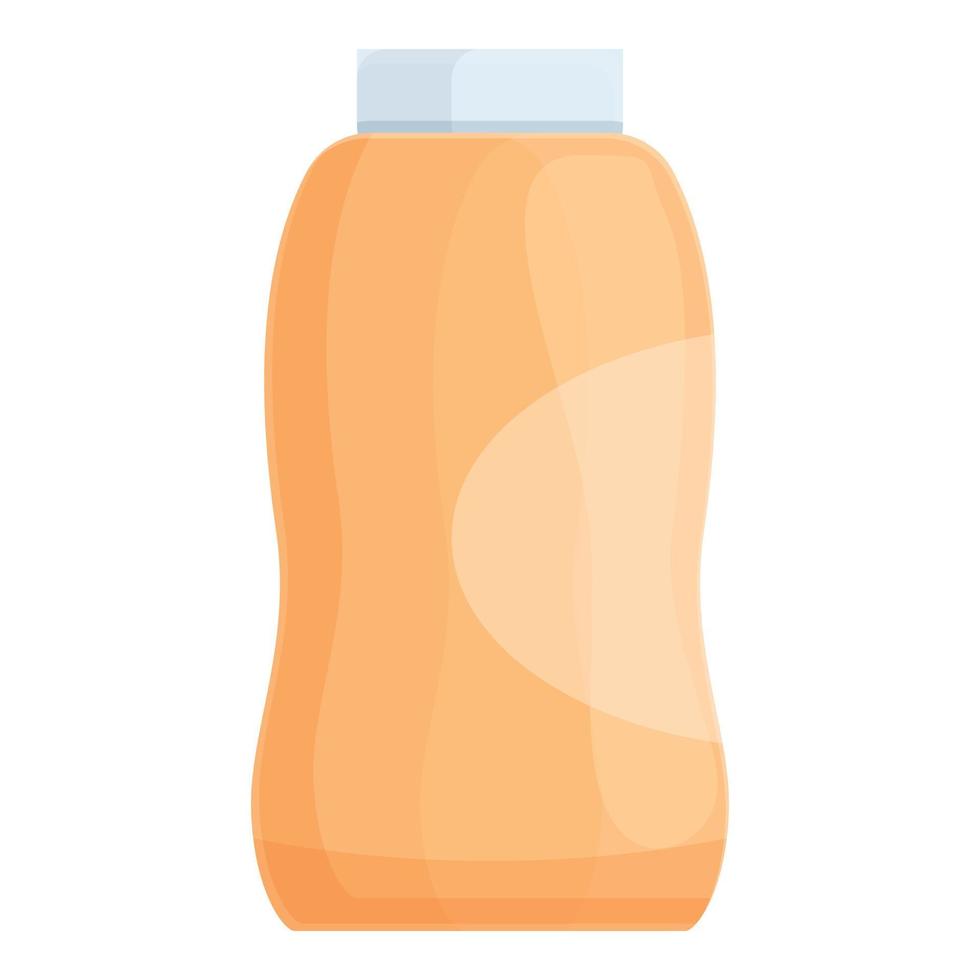 Korean shower gel icon, cartoon style vector