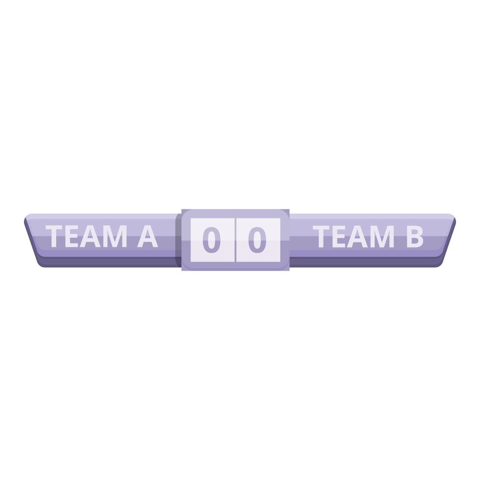 Equipment scoreboard icon, cartoon style vector