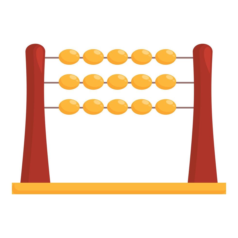 Kid abacus icon cartoon vector. Abacus math vector