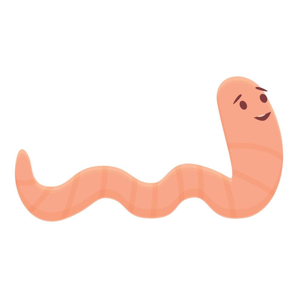 Worm icon cartoon vector. Soil compost vector