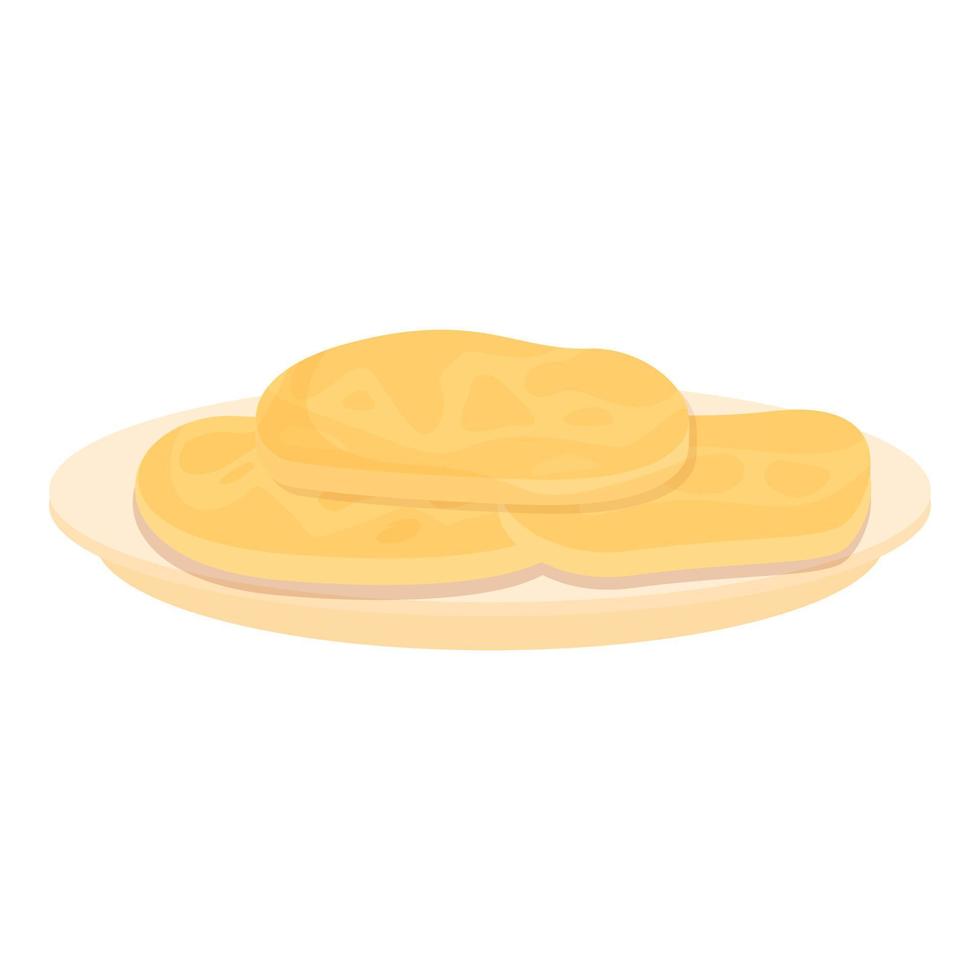 vector de dibujos animados de icono de comida de queso. junta holandesa