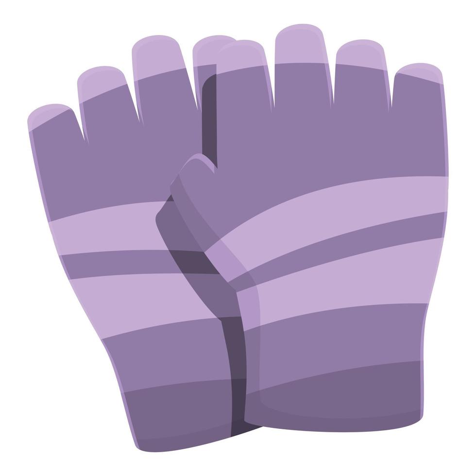 Gym gloves icon cartoon vector. Sport fitness vector