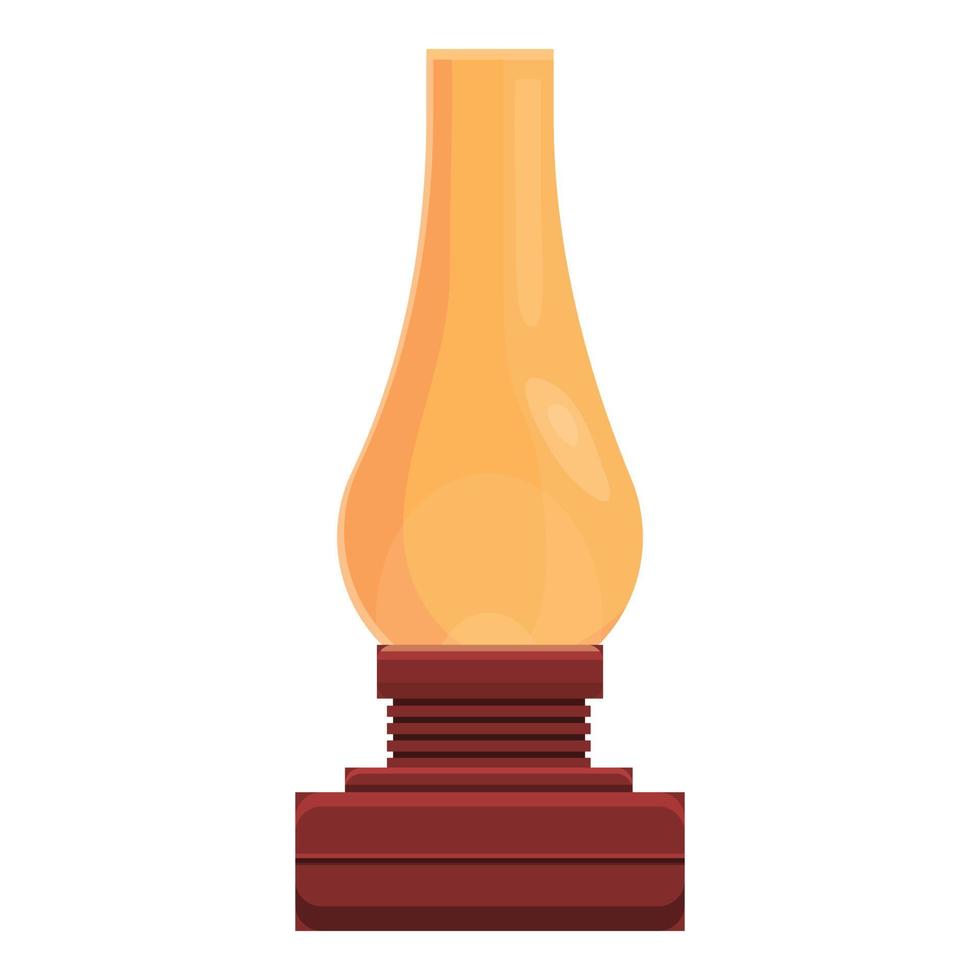 icono de lámpara de parafina, dibujos animados y estilo plano vector
