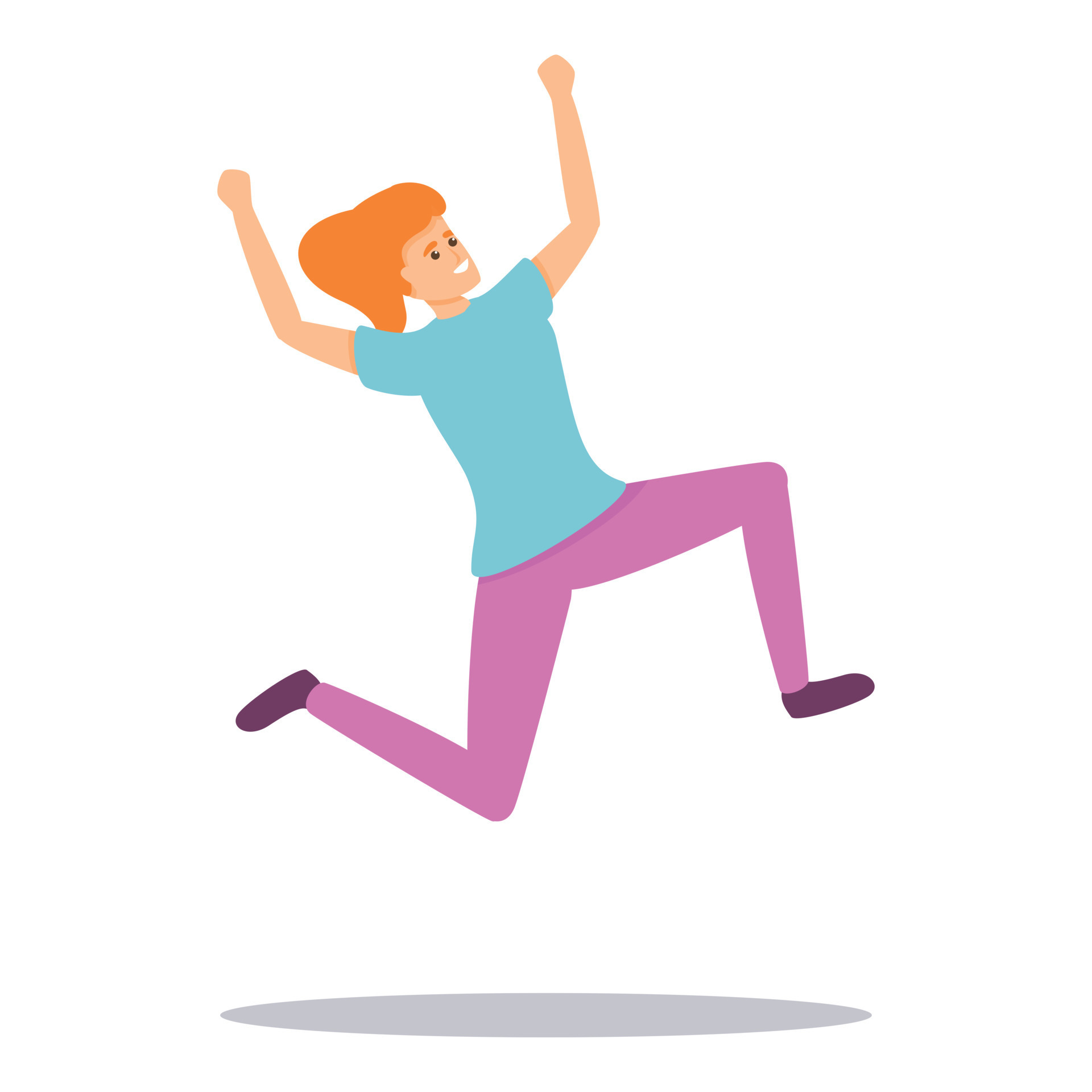 Hyperactive girl icon, cartoon style 14347291 Vector Art at Vecteezy