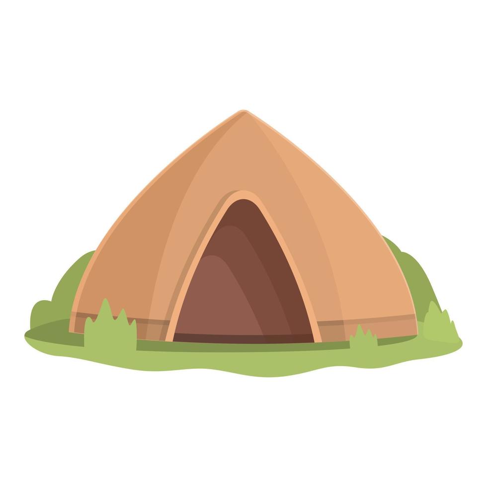 Small tent icon cartoon vector. Luxury house vector