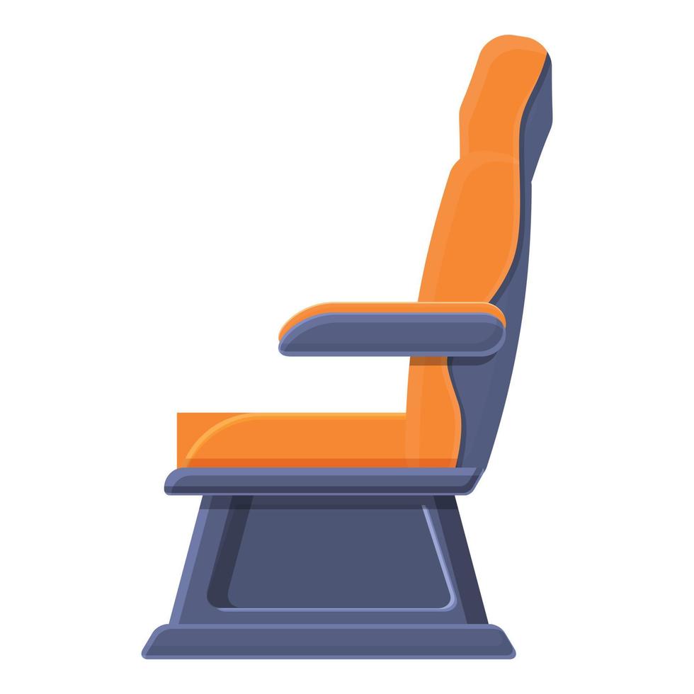 icono de sillón suave de primera clase, estilo de dibujos animados vector